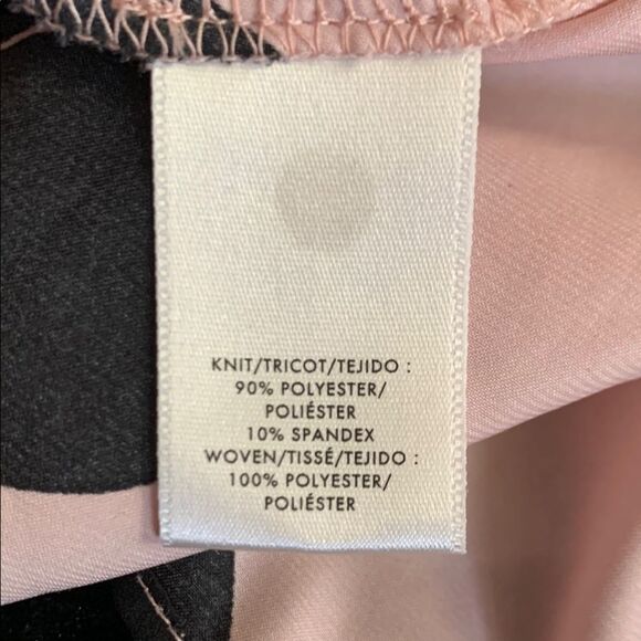 Ann Taylor Black and Pink Flower Peplum Top Size XSP (Petite) - Picture 6 of 15